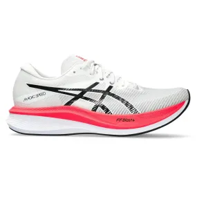 Here is an optimized title with modifiers for the product:

Mens ASICS Magic Speed 3 Running Shoes - Lightweight, Breathable, High-Performance Athletic Footwear

This title includes descriptive modifiers that highlight key features of the product.