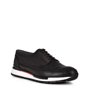 127MTTS - Cuadra black casual fashion stingray derby sneakers for men