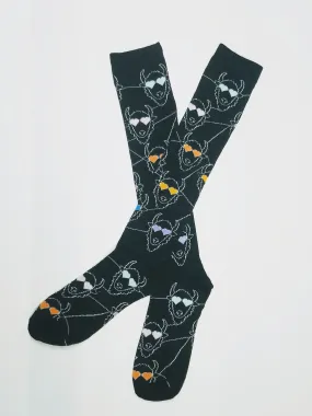 Bison Heart Knee High Socks