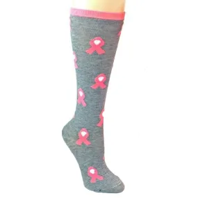 Breast Cancer Awareness Socks Women's Knee High Socks