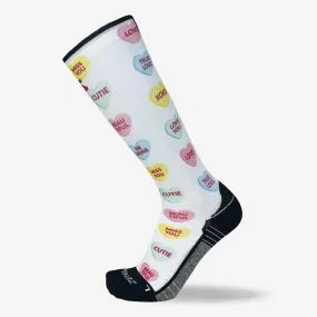 Sure! Here’s an optimized title for your e-commerce product:

Colorful Candy Hearts Knee-High Compression Socks for Stylish Comfort and Support

Let me know if you need further adjustments!