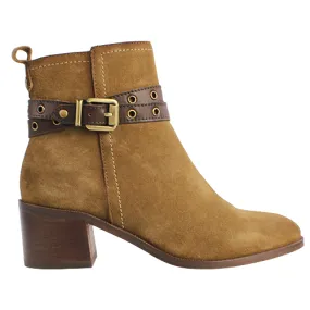 Taupe Carmela Ladies Ankle Boots - Stylish and Elegant, Model 161734