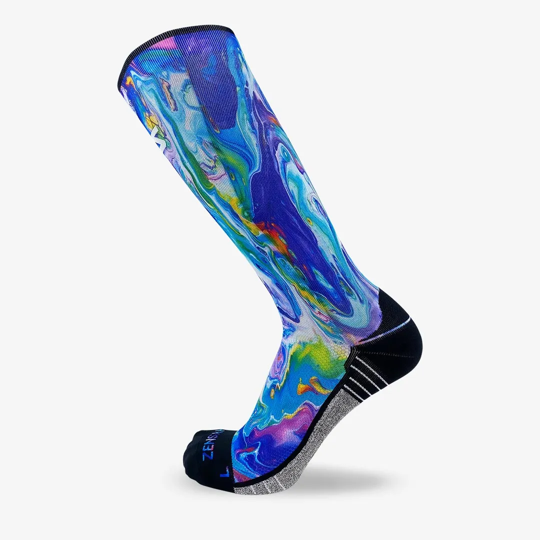 Fluid Art Compression Socks (Knee-High)