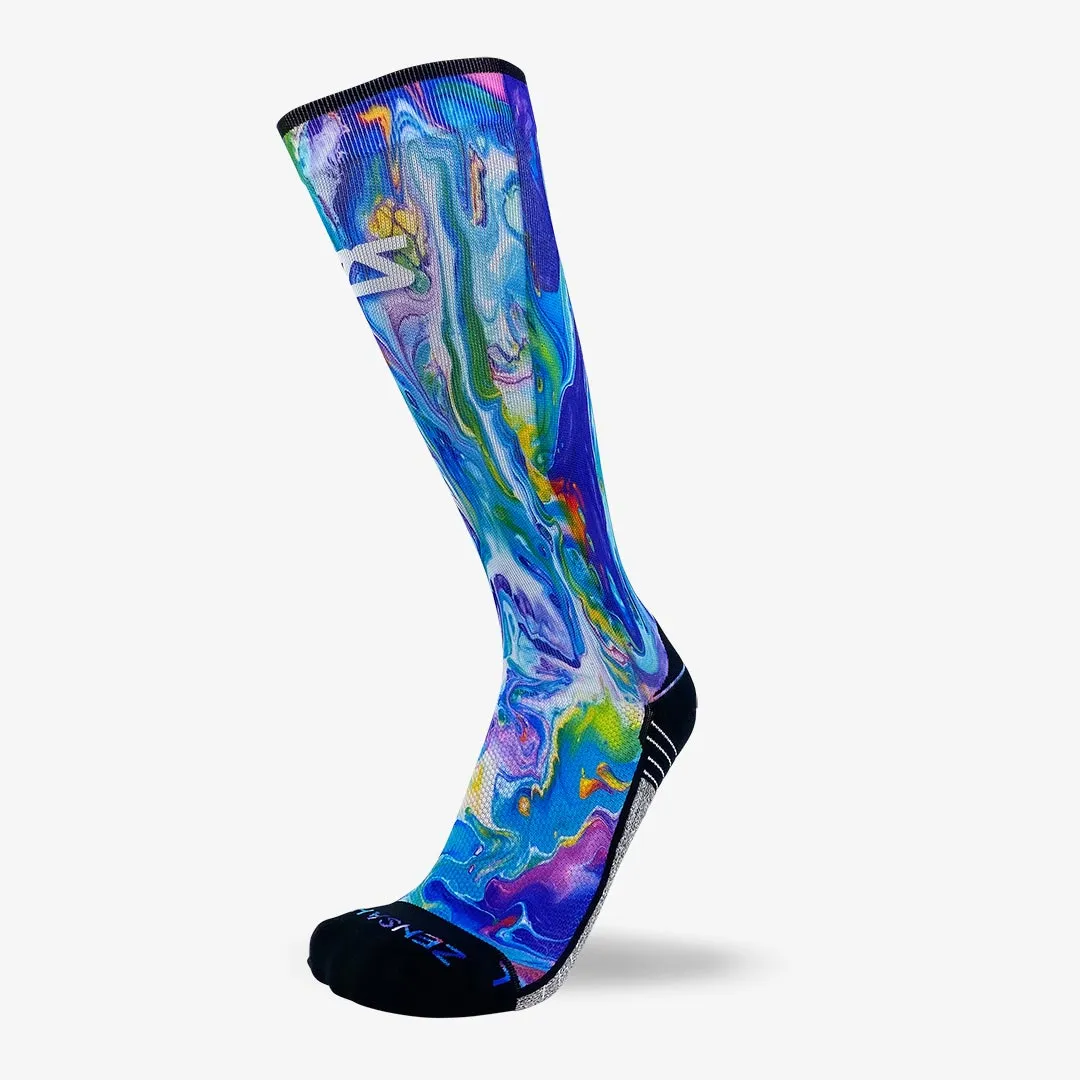 Fluid Art Compression Socks (Knee-High)