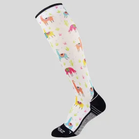 Llamas Compression Socks (Knee-High)