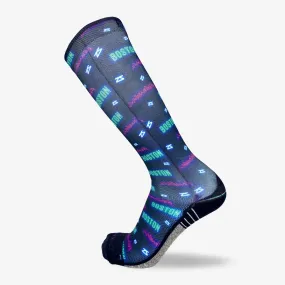 Neon Boston Compression Socks (Knee-High)