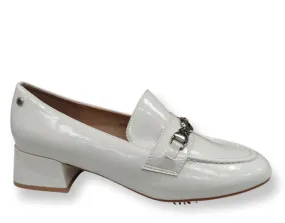 Patrizio Como Ladies Shoes Loafer White Patent Low Heel Ispani Avorio sale