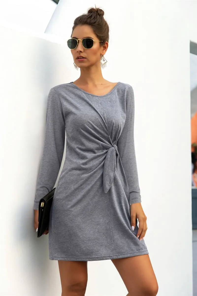 Solid Color Twist Knot Dress