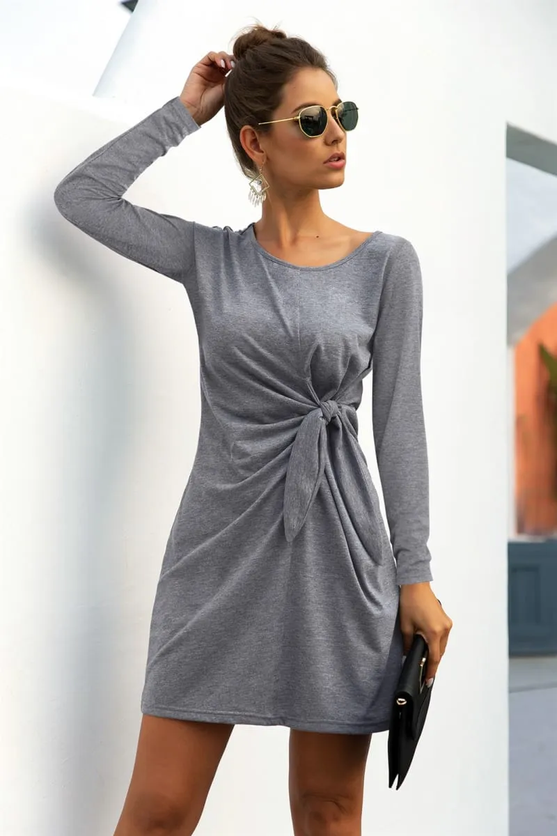 Solid Color Twist Knot Dress