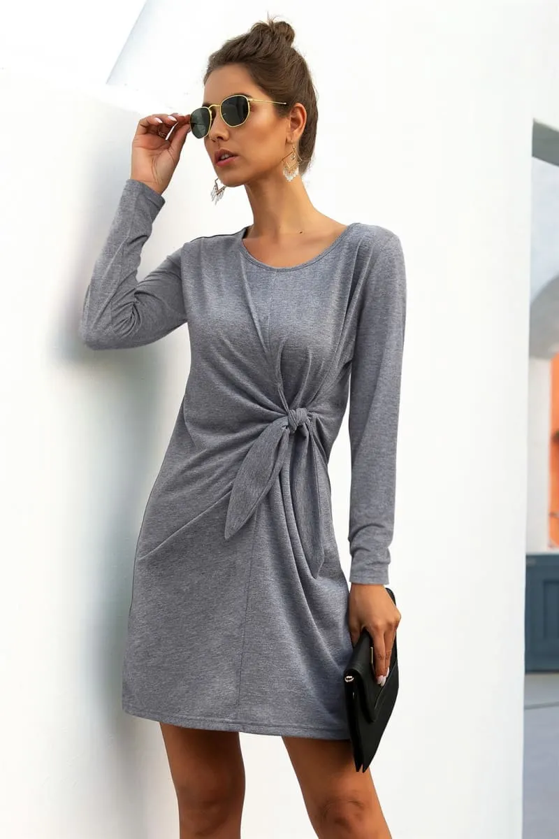 Solid Color Twist Knot Dress